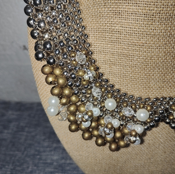 Anthropologie Pam Hiran Retired Multi Colors Beaded Collar Chocker Necklace - Picture 11 of 13